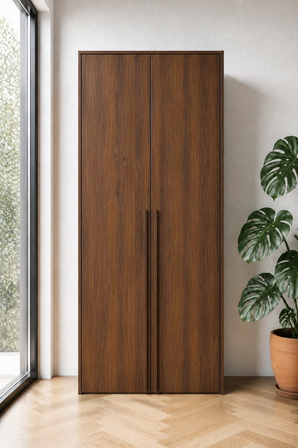 Alternative view of Amber walnut, Deur voor Pax